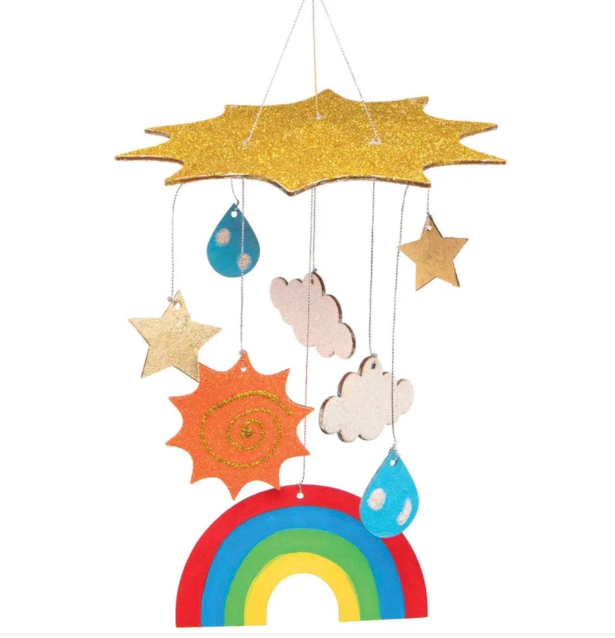 Wooden Rainbow Mobile